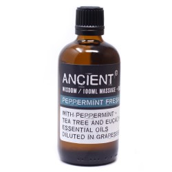 Ulei de masaj - mentă proaspătă - mentă, arbore de ceai și eucalipt - 100 ml