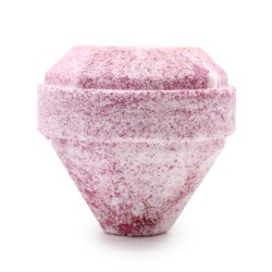Bomba de Baño de Piedras Preciosas - Blanca y...