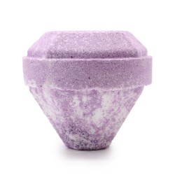 Bomba de Baño de Piedras Preciosas - Blanca y...
