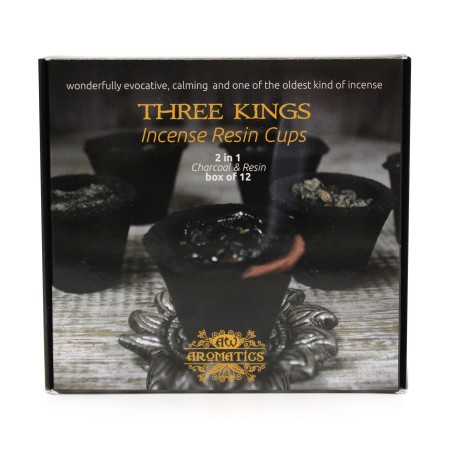 Caja de 12 Copas de Resina de Incienso - Tres Reyes