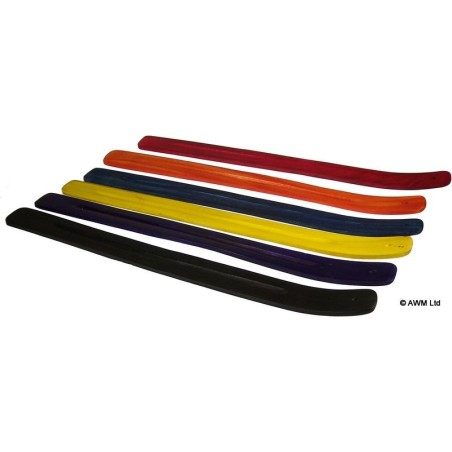 Farbiger langer Eschenfänger 17" (sort)