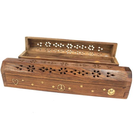 Set van 2 Love Peace Joy rookdoosjes