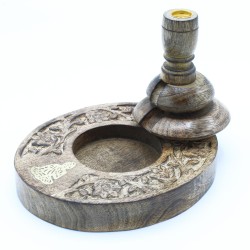 Med Reverse Burner in legno di mango - Buddha...
