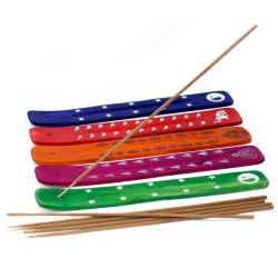 Colored Incense Holder - Mango Wood - Random...