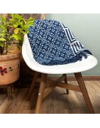 HANDGEFERTIGTE INDIGO-DECKEN