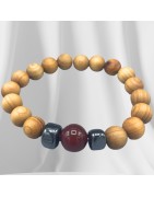 PULSERAS DE CEDRO CHAKRAS